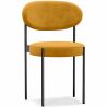 Dining Chair - Upholstered in Velvet - Black Metal - Margot image 9