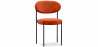 Buy Dining Chair - Upholstered in Velvet - Black Metal - Margot Brick 61003 Home delivery