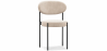 Buy Dining Chair - Upholstered in Velvet - Black Metal - Margot Beige 61003 in the Europe