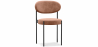 Buy Dining Chair - Upholstered in Velvet - Black Metal - Margot Cream 61003 at Privatefloor