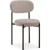 Buy Dining Chair - Upholstered in Velvet - Black Metal - Margot Cream 61003
