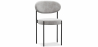 Buy Dining Chair - Upholstered in Velvet - Black Metal - Margot Light grey 61003 Home delivery