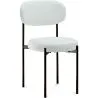 Buy Dining Chair - Upholstered in Velvet - Black Metal - Margot Beige 61003