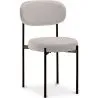 Buy Dining Chair - Upholstered in Velvet - Black Metal - Margot Beige 61003