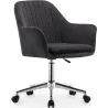 Buy Swivel Office Chair with Armrests - Lumby Dark grey 61145
