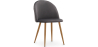 Buy Dining Chair - Upholstered in Velvet - Backrest with Pattern - Evelyne Dark grey 61146 in the Europe