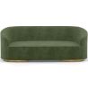 3/4-Seater Velvet Upholstered Sofa - Herina image 9