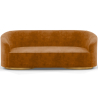 Buy 3/4-Seater Velvet Upholstered Sofa - Herina Mustard 60648 at Privatefloor