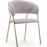 Buy Dining chair - Upholstered in Velvet - Gruna Light grey 61147