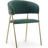 Buy Dining chair - Upholstered in Velvet - Gruna Dark green 61147
