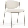 Buy Dining chair - Upholstered in Bouclé Fabric - Seda White 61150