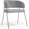 Buy Dining Chair - Upholstered in Fabric - Roaw Light grey 61151