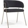 Buy Dining Chair - Upholstered in Fabric - Roaw Dark grey 61151