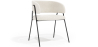 Buy Dining chair - Upholstered in Bouclé Fabric - Charke White 61153 - in the EU