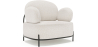 Buy Design armchair - Upholstered in bouclé fabric - Baman White 61156 - in the EU