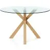 Buy Round Dining Table - 120CM - Glass  - Tauwa Natural 61163