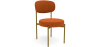 Buy Dining Chair - Upholstered in Velvet - Golden metal - Dahe Orange 61166 - prices