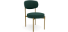 Buy Dining Chair - Upholstered in Velvet - Golden metal - Dahe Dark green 61166 at Privatefloor
