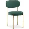Buy Dining Chair - Upholstered in Velvet - Golden metal - Dahe Dark green 61166