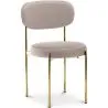 Buy Dining Chair - Upholstered in Velvet - Golden metal - Dahe Beige 61166