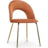 Buy Dining Chair - Upholstered in Velvet - Amarna Orange 61168