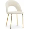 Buy Dining Chair - Upholstered in Velvet - Amarna Cream 61168