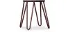 Hairpin Stool - 42cm - Dark wood and metal image 9
