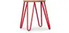 Hairpin Stool - 42cm - Light wood and metal image 9