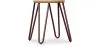 Hairpin Stool - 42cm - Light wood and metal image 9