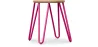 Hairpin Stool - 42cm - Light wood and metal image 9