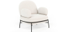 Buy Designer Armchair - Upholstered in Bouclé Fabric - Alia White 61223 - in the EU