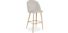 Buy Velvet Upholstered Stool - Scandinavian Design - Evelyne Beige 59992 - in the EU