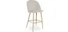 Velvet Upholstered Stool - Scandinavian Design - Evelyne image 9