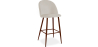 Buy Velvet Upholstered Stool - Scandinavian Design - Evelyne Beige 59993 - in the EU