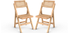 Buy 2 pack of Dining chair in Canage rattan and wood - Umbra Natural wood 61229 - in the EU