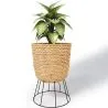 Buy Round Floor Planter - Boho Style - 46 CM - Firna Natural 61241