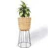 Buy Round Floor Planter - Boho Style - 65 CM - Firna Natural 61242