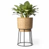 Buy Round Floor Planter - Boho Style - Aventura Natural 61244