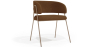 Buy Dining chair - Upholstered in Bouclé Fabric - Charke Chocolate 61152 - prices