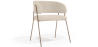 Buy Dining chair - Upholstered in Bouclé Fabric - Charke Ivory 61152 at Privatefloor