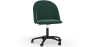 Buy Upholstered Office Chair - Velvet - Evelyne Dark green 61272 - prices