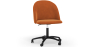 Buy Upholstered Office Chair - Velvet - Evelyne Orange 61272 at Privatefloor