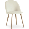 Buy Dining Chair - Velvet Upholstered - Scandinavian Style - Evelyne Cream 59990 in the Europe