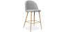 Buy Fabric Upholstered Stool - Scandinavian Design - 63cm - Evelyne Light grey 61276 - prices