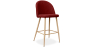 Buy Fabric Upholstered Stool - Scandinavian Design - 63cm - Evelyne Red 61276 - in the EU