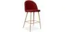 Fabric Upholstered Stool - Scandinavian Design - 66cm - Evelyne image 9