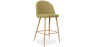 Buy Fabric Upholstered Stool - Scandinavian Design - 63cm - Evelyne Light Yellow 61276 with a guarantee