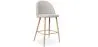 Fabric Upholstered Stool - Scandinavian Design - 66cm - Evelyne image 9
