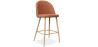 Buy Fabric Upholstered Stool - Scandinavian Design - 63cm - Evelyne Orange 61276 at Privatefloor