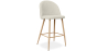 Buy Fabric Upholstered Stool - Scandinavian Design - 63cm - Evelyne Beige 61276 - in the EU